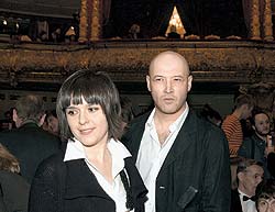 Максим Суханов с женой, журналисткой Этери Чаландзия